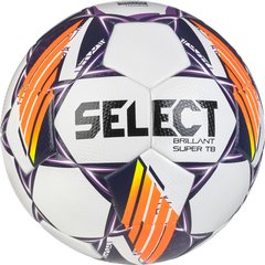 М'яч футбольний SELECT Brillant Super TB v24 (FIFA QUALITY PRO APPROVED) White- Purple, 5, 410 - 450 г, 68 - 70 см