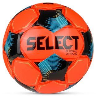 М'яч футзальний SELECT Futsal Attack Orange (FIFA Basic) v26, 4, 400 - 440 г, 62 - 64 см
