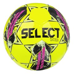 М'яч футзальний SELECT Futsal Attack Yellow v22, 4, 400 - 440 г, 62 - 64 см