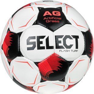 М&rsquo;яч футбольний SELECT Flash Turf White (FIFA Basic) v26, 5, 410 - 450 г, 68 - 70 см