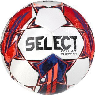 М'яч футбольний SELECT Brillant Super TB v23 (FIFA QUALITY PRO APPROVED) White- Red, 5, 410 - 450 г, 68 - 70 см