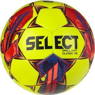 М'яч футбольний SELECT Brillant Super TB v23 (FIFA QUALITY PRO APPROVED) Yellow- Red, 5, 410 - 450 г, 68 - 70 см