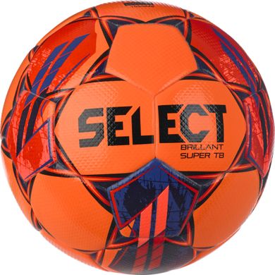 М'яч футбольний SELECT Brillant Super TB v23 (FIFA QUALITY PRO APPROVED) Orange- Red, 5, 410 - 450 г, 68 - 70 см