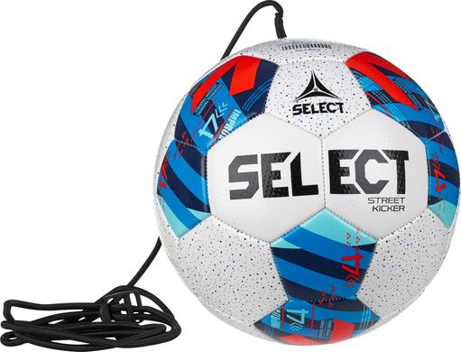 М’яч футбольний SELECT Street Kicker v23 White- Blue, 4, 350 - 390 г, 63,5 - 66 см