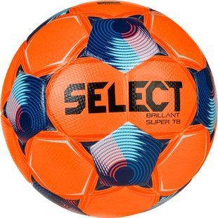 М'яч футбольний SELECT Brillant Super TB v25 (FIFA QUALITY PRO) Orange- Blue, 5, 410 - 450 г, 68 - 70 см
